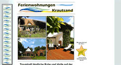 Desktop Screenshot of ferienwohnungen-krautsand.de