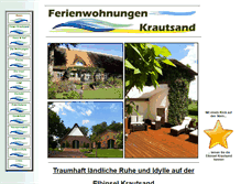 Tablet Screenshot of ferienwohnungen-krautsand.de
